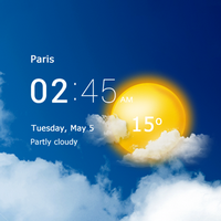 Transparent clock weather Pro Apk