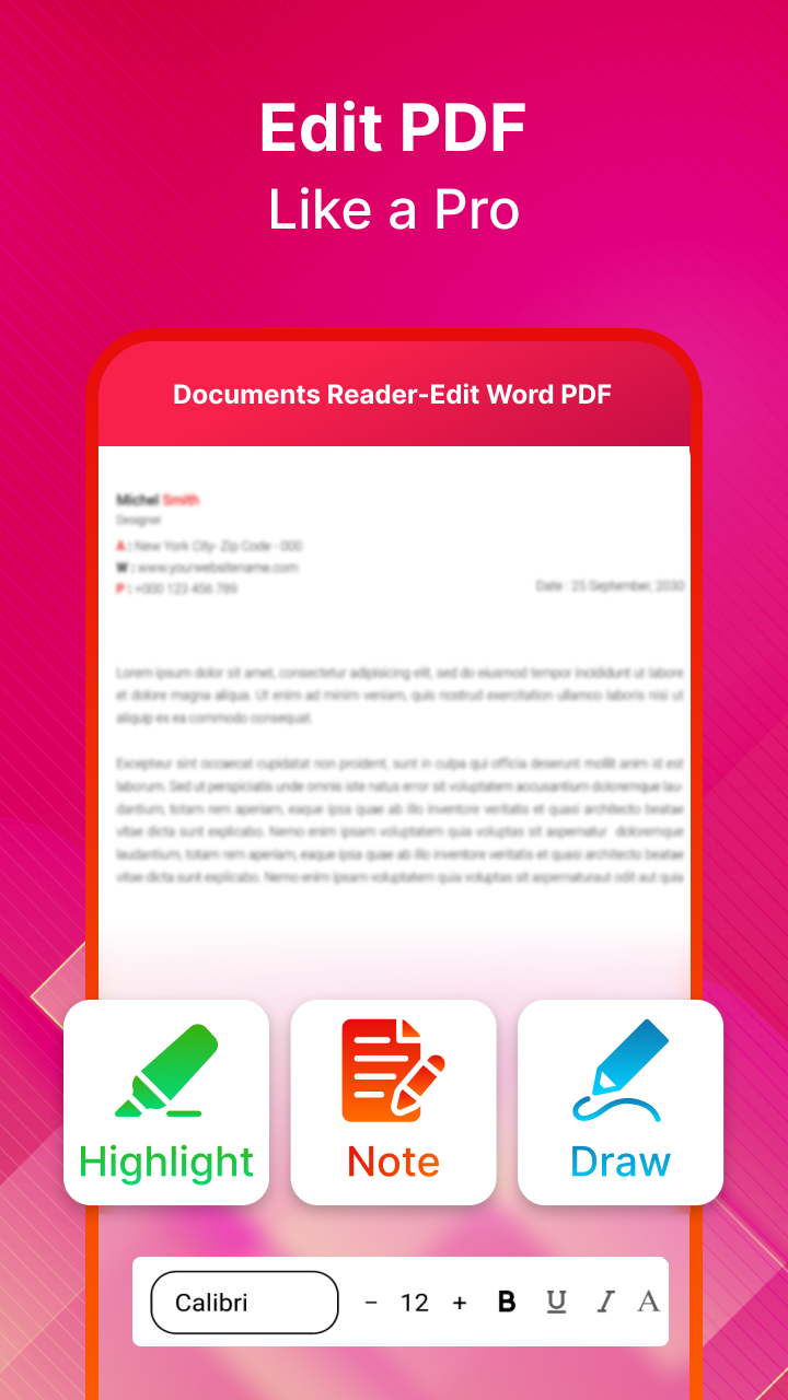 Documents editor-Edit word PDF Screenshot2