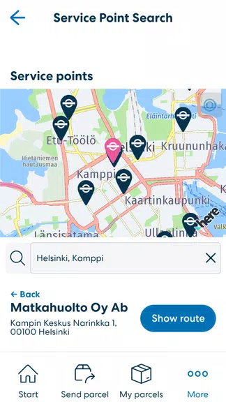 Matkahuolto Paketit Screenshot2