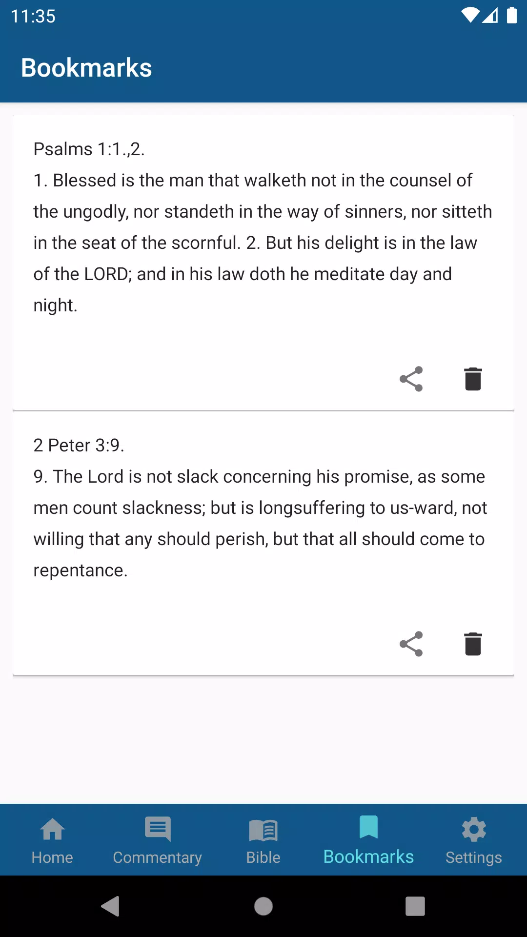 J. Calvin’s Bible Commentaries Screenshot6