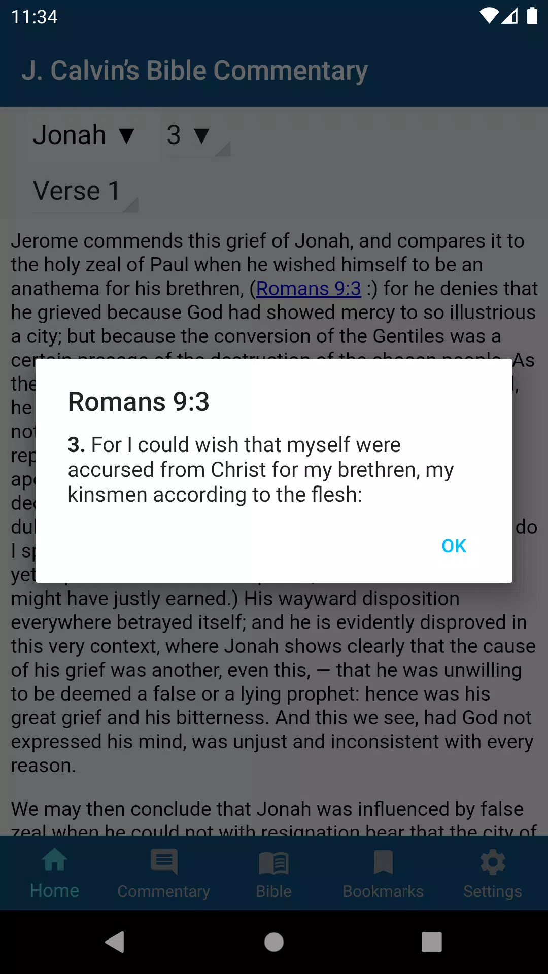J. Calvin’s Bible Commentaries Screenshot2
