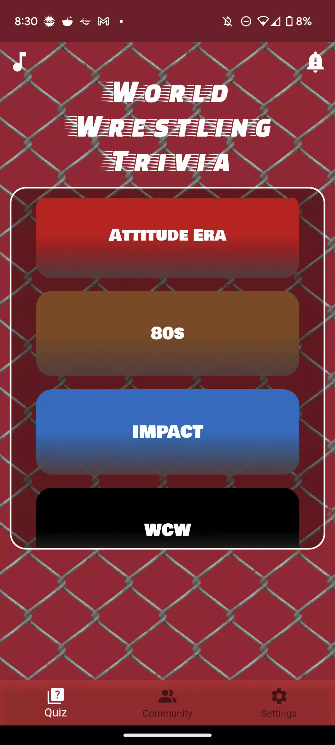 World Wrestling Trivia Screenshot2